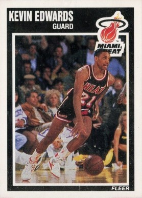 1989 Fleer Kevin Edwards #81 Basketball Card