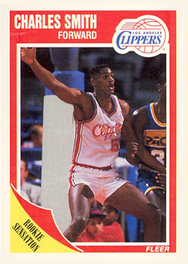 1989 Fleer Charles Smith #73 Basketball Card