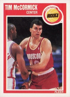 1989 Fleer Tim McCormick #60 Basketball Card