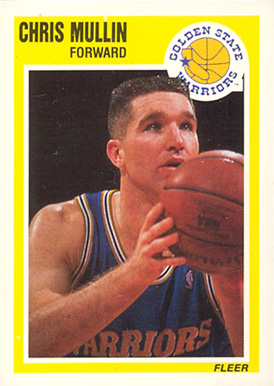 1989 Fleer Chris Mullin #55 Basketball Card
