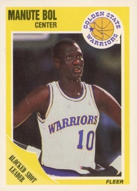 1989 Fleer Manute Bol #52 Basketball Card