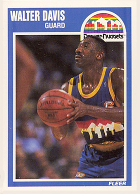 1989 Fleer Walter Davis #39 Basketball Card