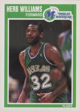 1989 Fleer Herb Williams #37 Basketball Card