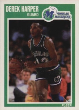 1989 Fleer Derek Harper #35 Basketball Card