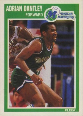 1989 Fleer Adrian Dantley #33 Basketball Card