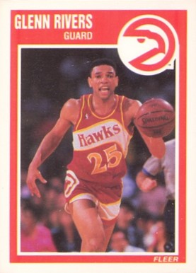 1989 Fleer Doc Rivers #5 Basketball Card