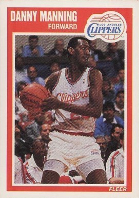 1989 Fleer Danny Manning #71 Basketball Card