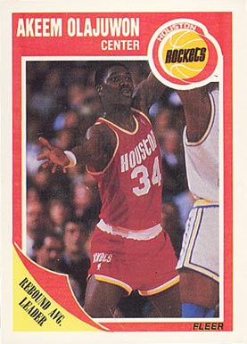 1989 Fleer Hakeem Olajuwon #61 Basketball Card