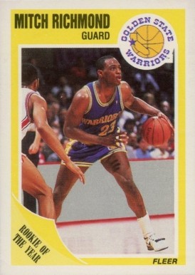 1989 Fleer Mitch Richmond #56 Basketball Card