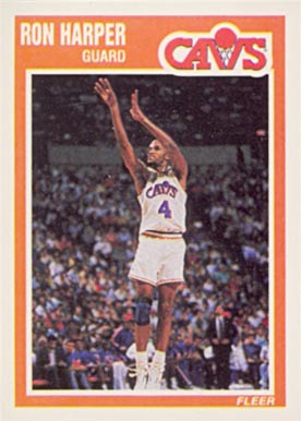 1989 Fleer Ron Harper #27 Basketball Card