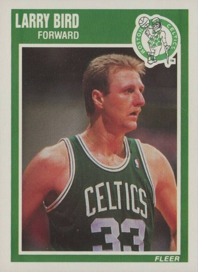 1989 Fleer Larry Bird #8 Basketball Card