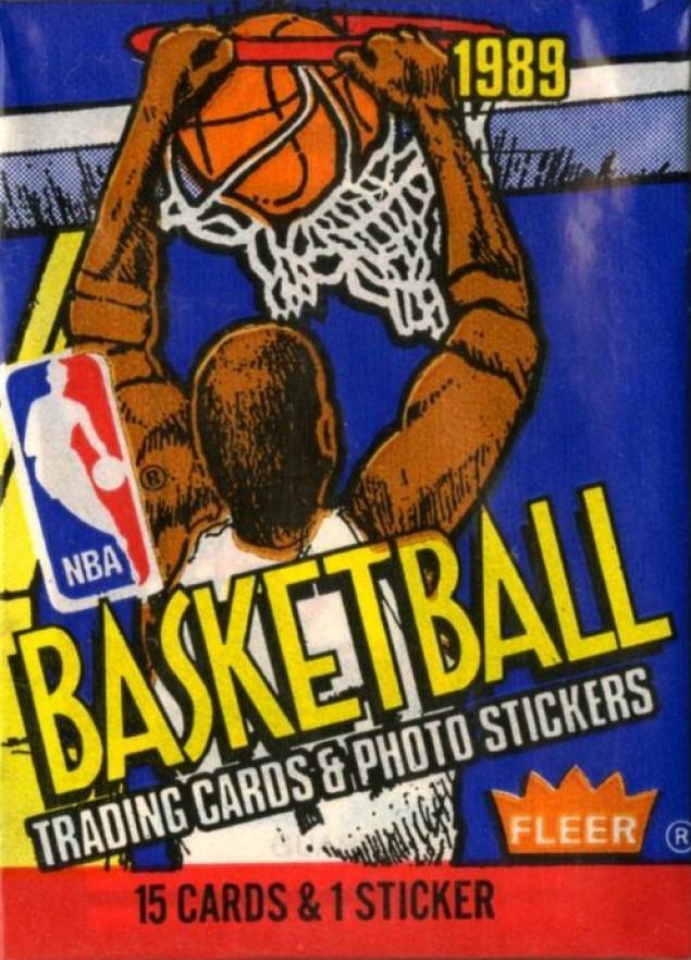 1989 Fleer Wax Pack #WP Basketball Card