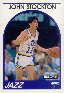 1989 Hoops John Stockton #140 Basketball Card