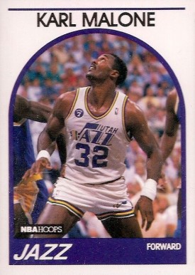 1989 Hoops Karl Malone #30 Basketball Card