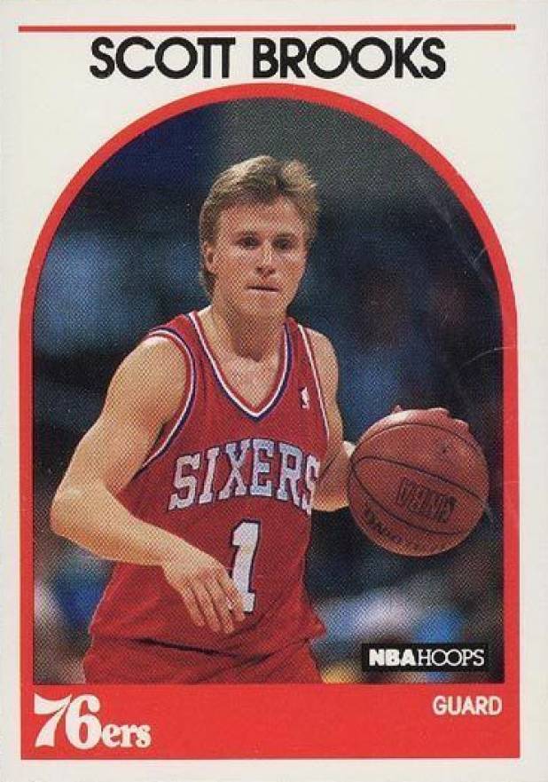 1989 Hoops Scott Brooks #34 Basketball Card