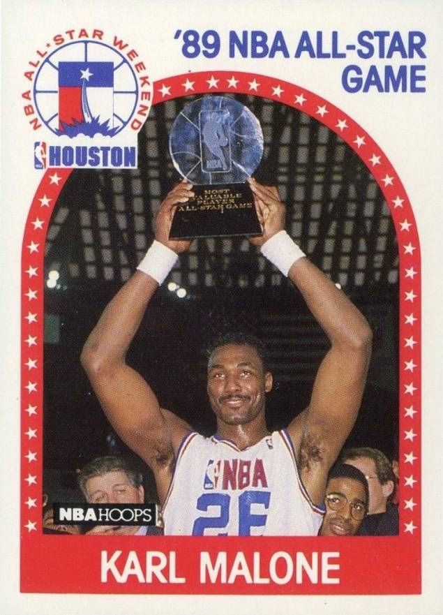 1989 Hoops Karl Malone #116 Basketball Card