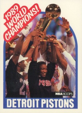 1989 Hoops Pistons Champions #353 Basketball Card