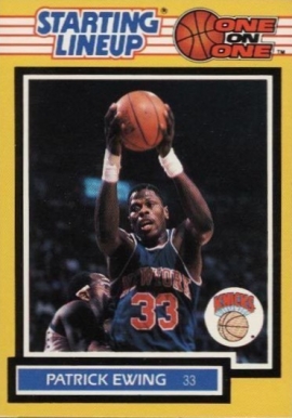 1989 Kenner Starting Lineup One on One Patrick Ewing # Basketball Card