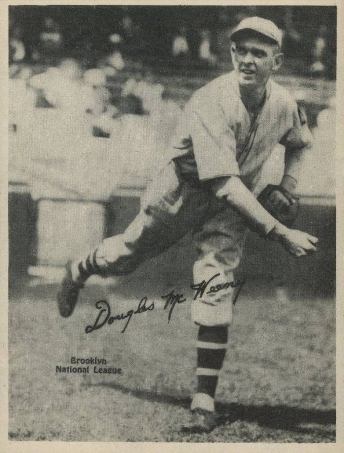 1929 Kashin Publications Douglas McWeeney #63 Baseball Card