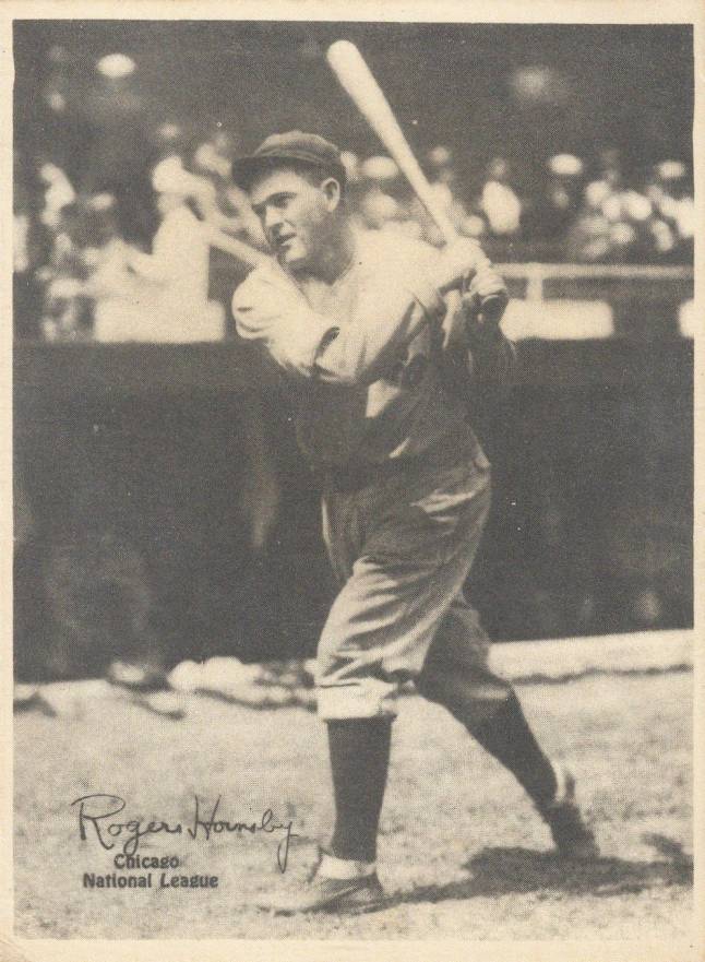 1929 Kashin Publications Rogers Hornsby # Baseball Card