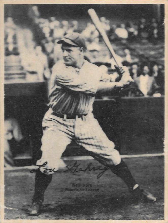 1929 Kashin Publications Lou Gehrig # Baseball Card