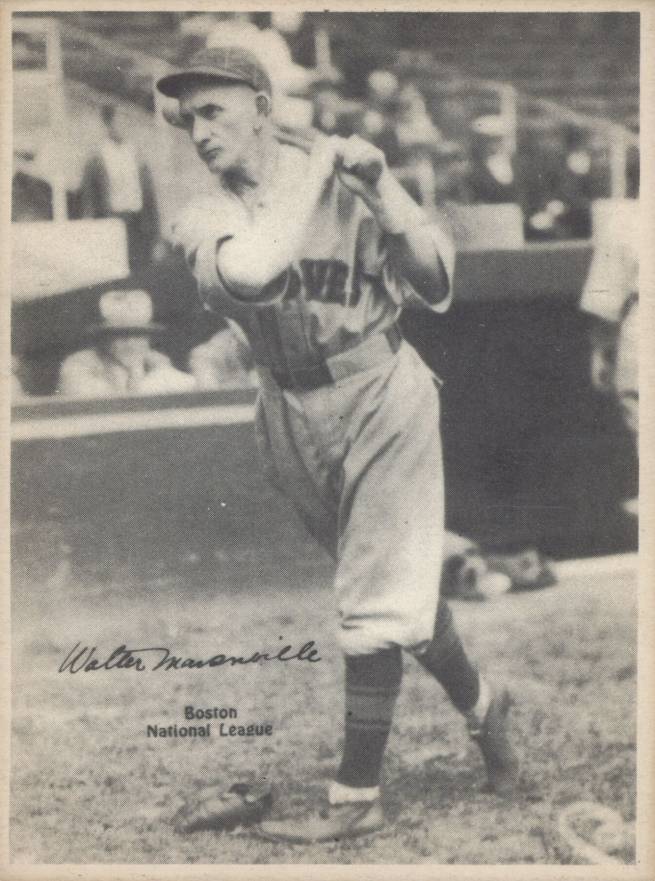 1929 Kashin Publications Walter Maranville # Baseball Card