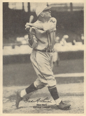 1929 Kashin Publications Fred Leach # Baseball Card