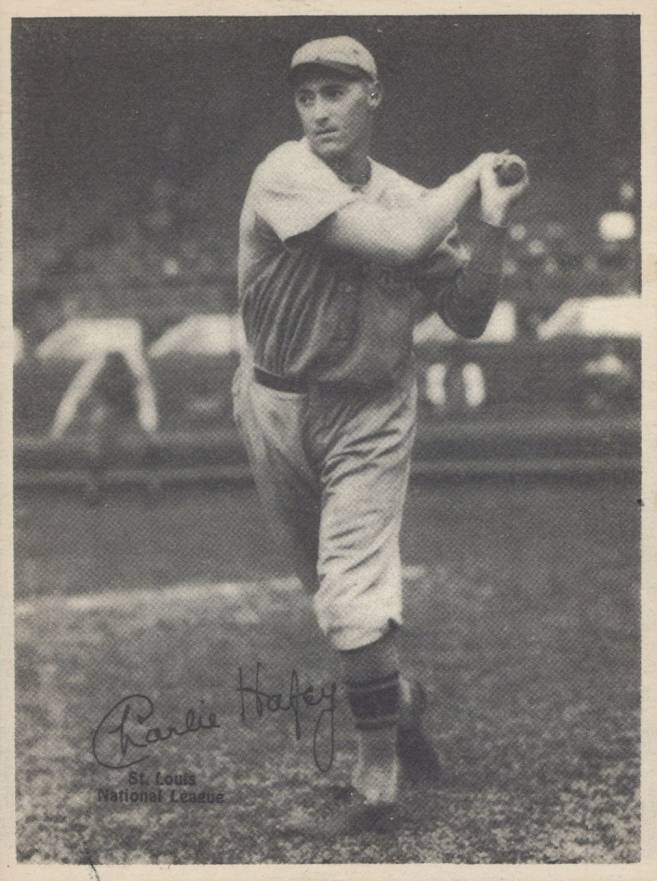1929 Kashin Publications Charlie Hafey # Baseball Card