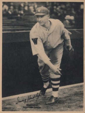 1929 Kashin Publications Bump Hadley #34 Baseball Card