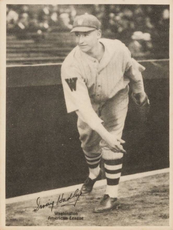1929 Kashin Publications Bump Hadley # Baseball Card
