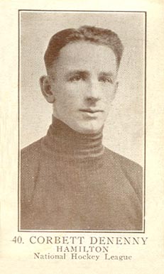 1923 William Patterson Corbett Denenny #40 Hockey Card