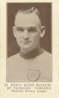 1923 William Patterson John Ross Roach #28 Hockey Card