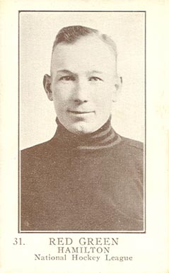1923 William Patterson Red Green #31 Hockey Card