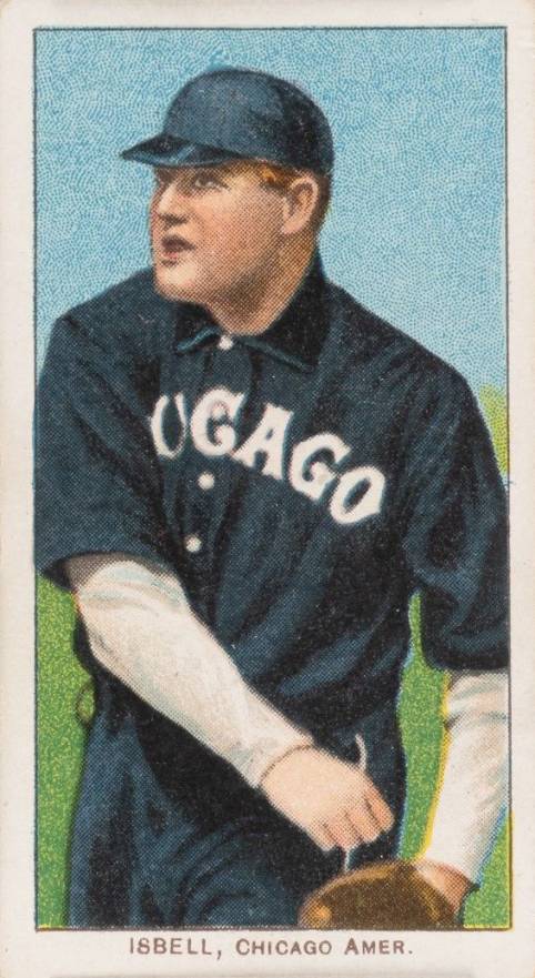 1909 White Borders Piedmont 350  Isbell, Chicago Amer. #229 Baseball Card