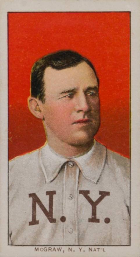 1909 White Borders Piedmont 350  McGraw, N.Y. Nat'L #322 Baseball Card