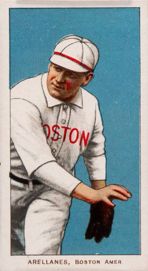 1909 White Borders Piedmont 350  Arellanes, Boston Amer. #11 Baseball Card
