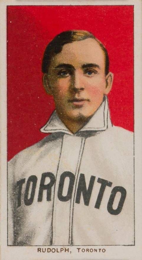 1909 White Borders Piedmont 350  Rudolph, Toronto #418 Baseball Card