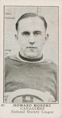 1924 William Patterson Howie Morenz #47 Hockey Card