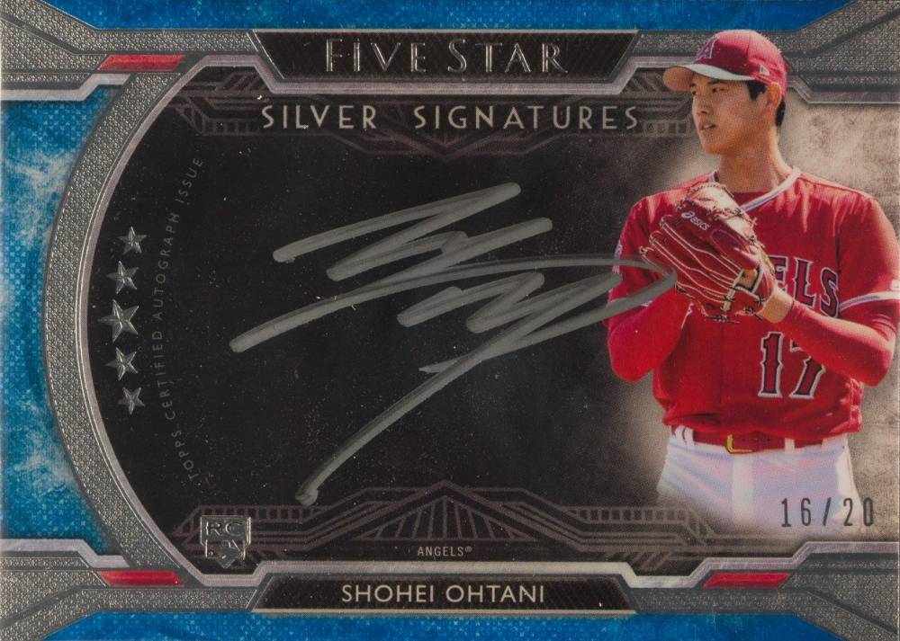 2018 Topps Five Star Silver Signatures Shohei Ohtani #SO Baseball Card