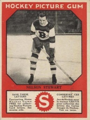 1933 Canadian Gum Nels Stewart # Hockey Card