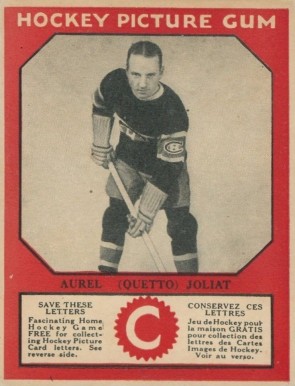 1933 Canadian Gum Aurel Joliat # Hockey Card