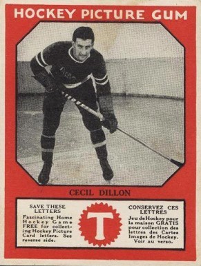 1933 Canadian Gum Cecil Dillon # Hockey Card