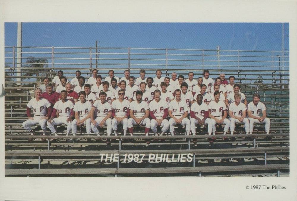 1987 Tastykake Phillies Philadelphia Phillies Team # Baseball Card