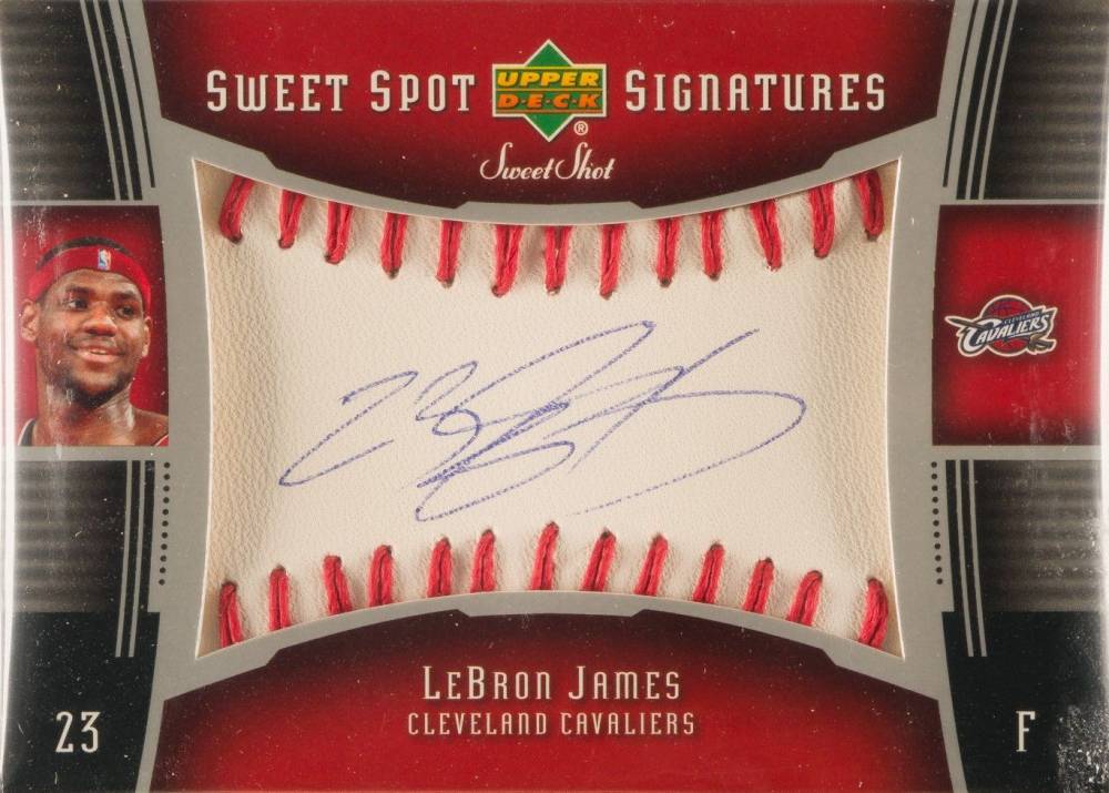 2004 Upper Deck Sweet Shot Sweet Spot Signatures LeBron James #SSSLJ Basketball Card