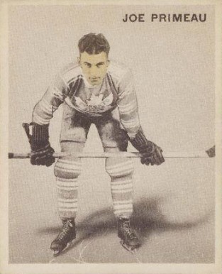 1933 World Wide Gum Ice Kings Joe Primeau #40 Hockey Card