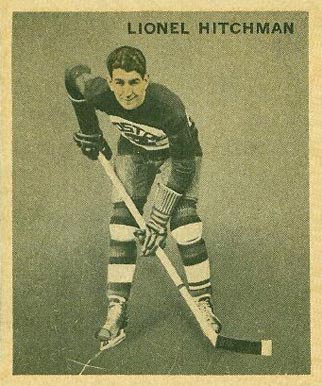 1933 World Wide Gum Ice Kings Lionel Hitchman #34 Hockey Card