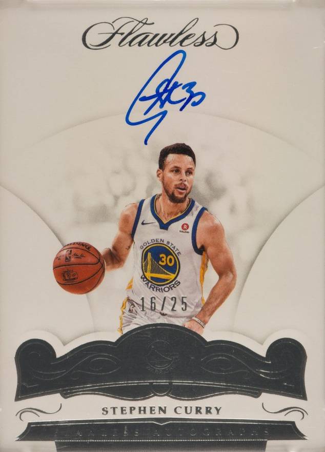 2017 Panini Flawless Flawless Autographs Stephen Curry #FASCR Basketball Card