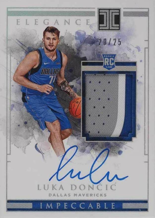 2018 Panini Impeccable Luka Doncic #113 Basketball Card
