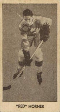 1933 V129 Anonymous Red Horner #1 Hockey Card