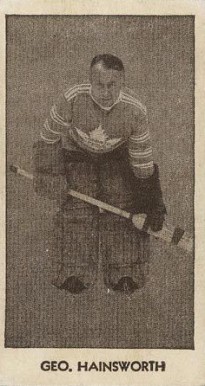 1933 V129 Anonymous George Hainsworth #13 Hockey Card